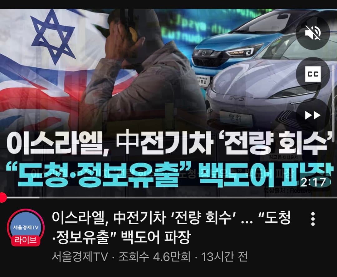 중국산 전기차 백도어 이미지 1/1