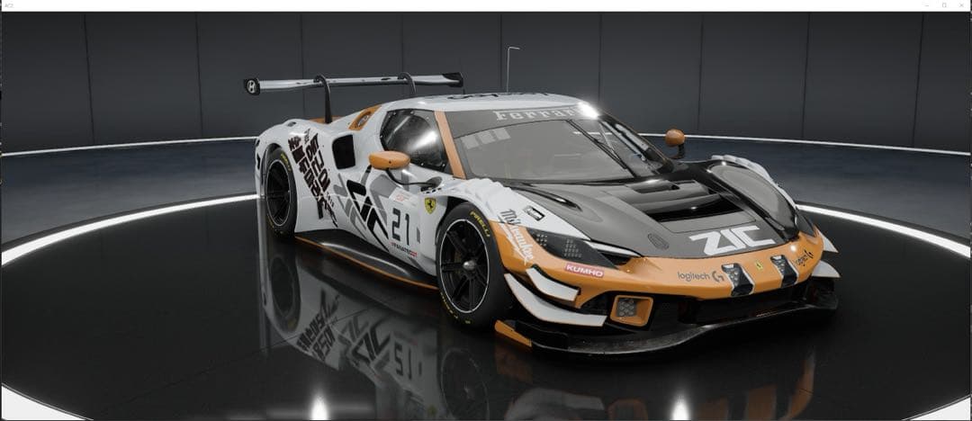 아세토 코르사 컴페티지오네 296 GT3로 지크팀 리버리 만들어봤네요 이미지 2/6
