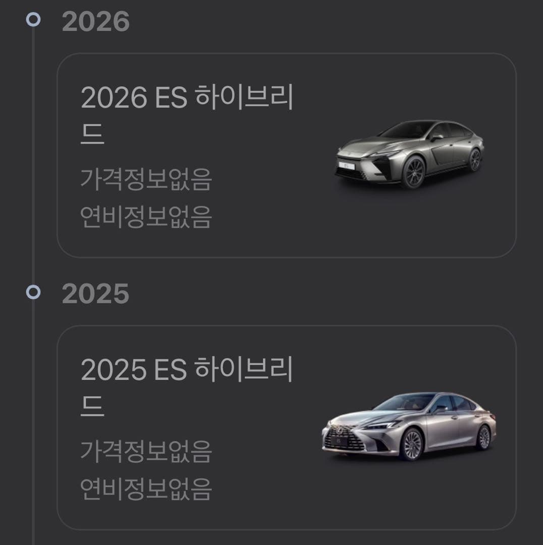 렉서스 ES 풀체인지? 페리? 이미지 1/1