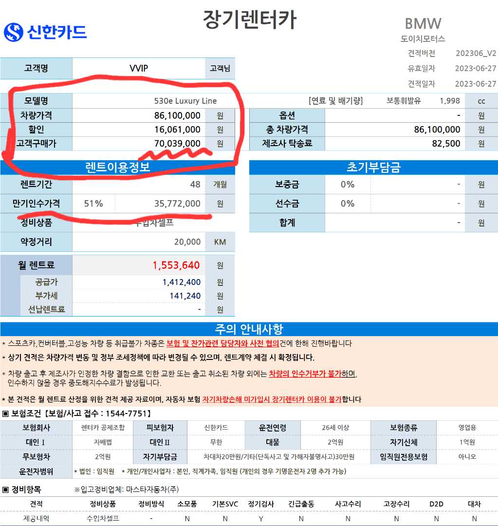 장기렌트 반납 위약금이 1560만원 나왓습니다!ㅠㅠ 이미지 2/7