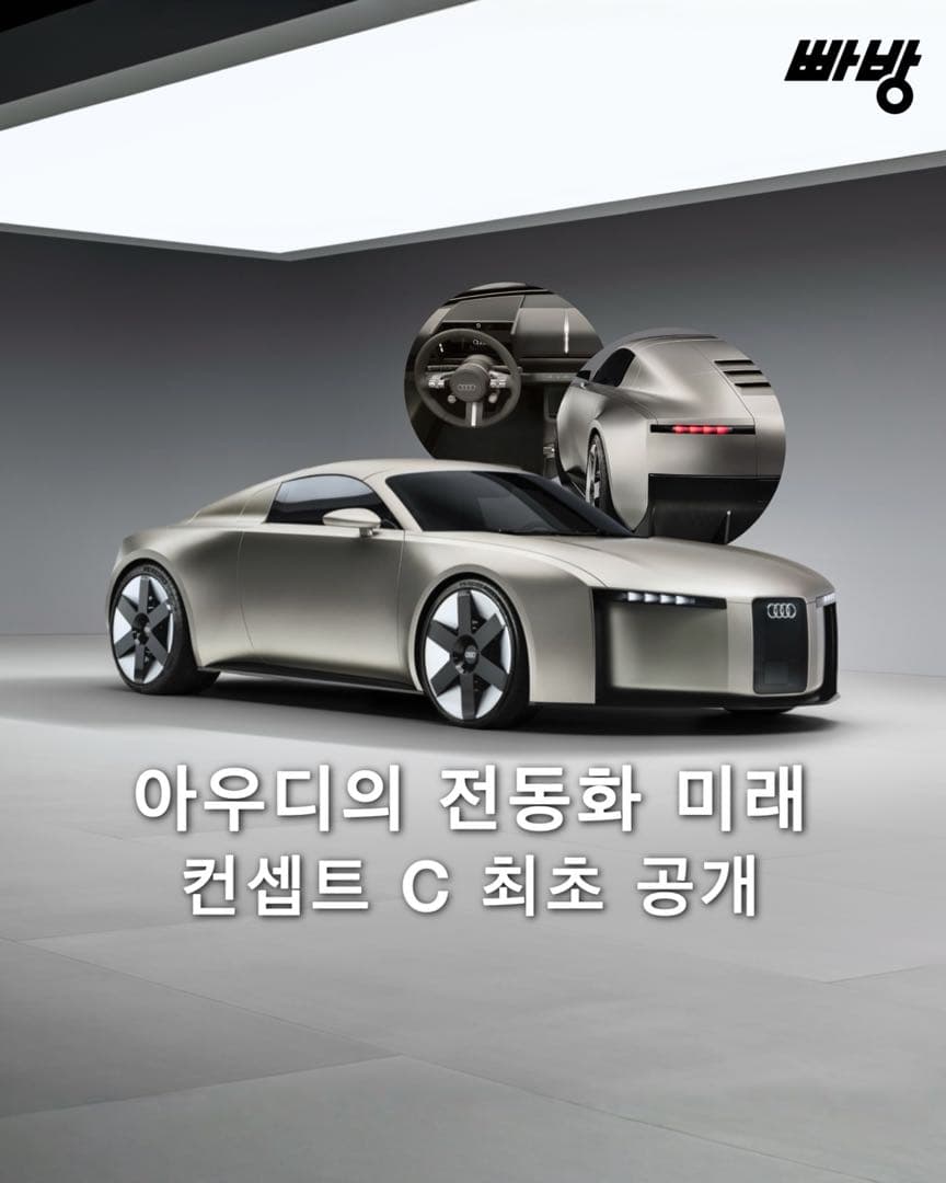 아우디, 전기 스포츠카 ‘컨셉트 C’ 공개 이미지 1/9