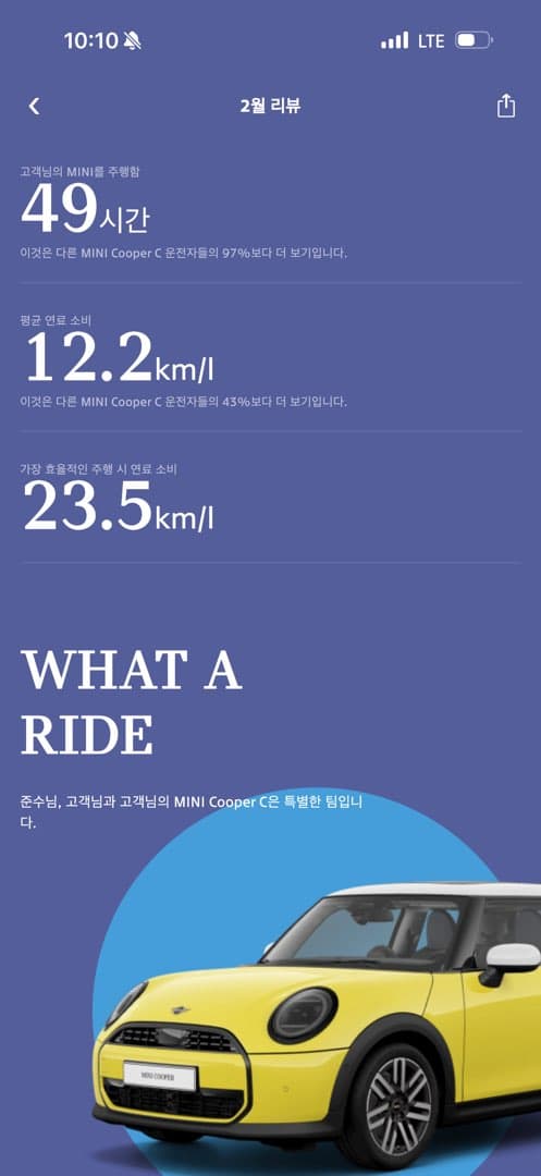 2월달 미니 연비결산 이미지 1/1