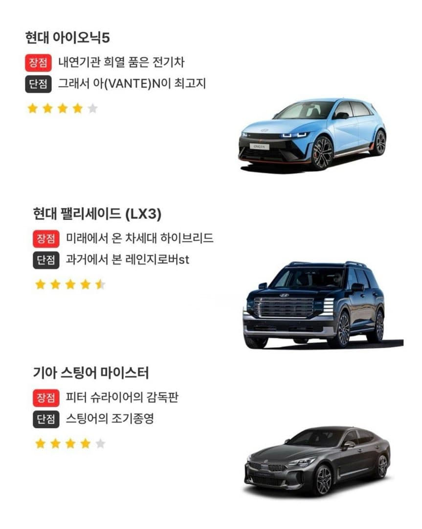 업데이트된 엔카의 차종 한줄 평 이미지 2/10