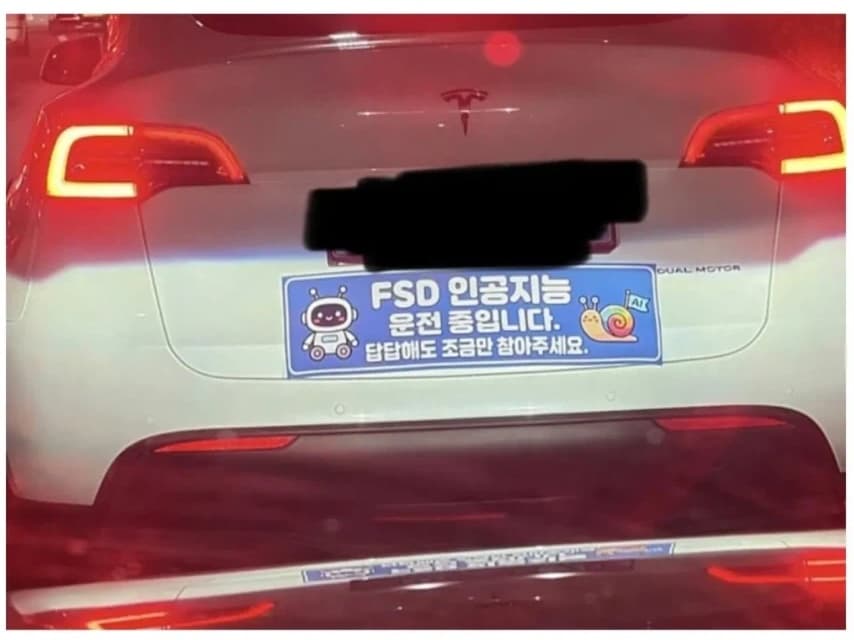 커뮤니티에서 핫한 테슬라 스티커 이미지 1/1