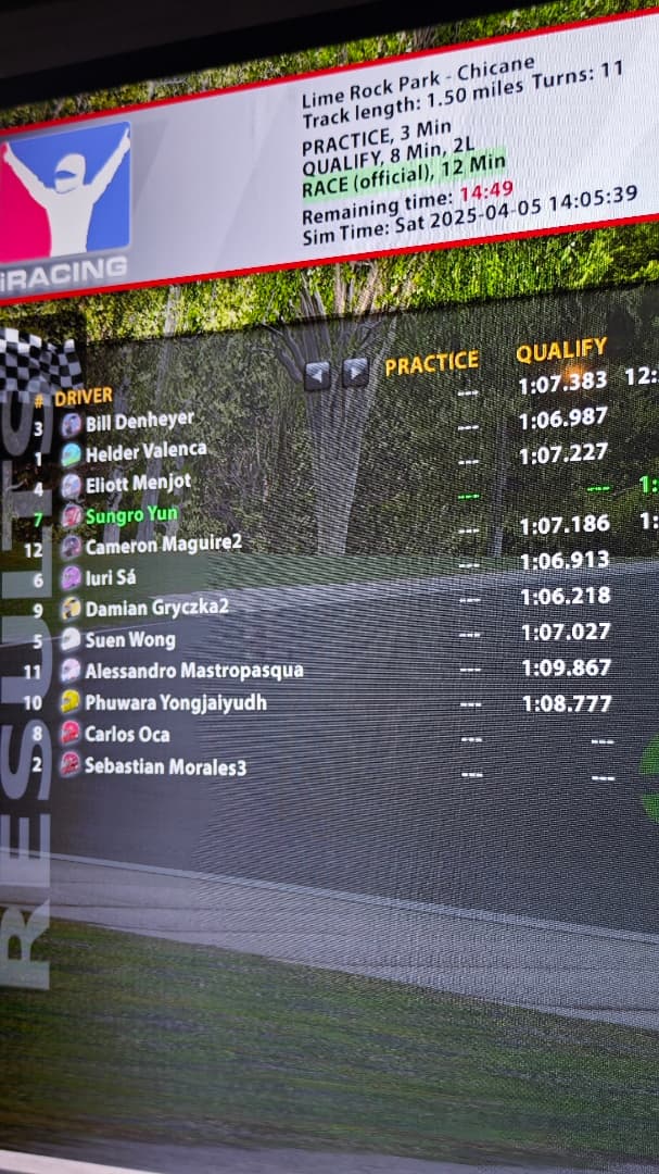 iracing 을 다시 시작했습니다. 이미지 1/2