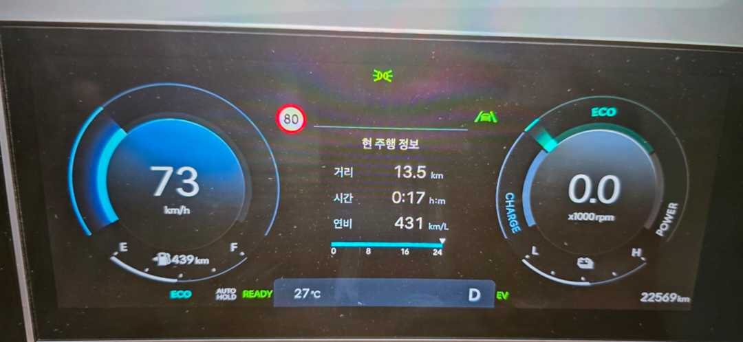 MX5 싼타 페 HEV 2WD 연비 인증 이미지 1/1