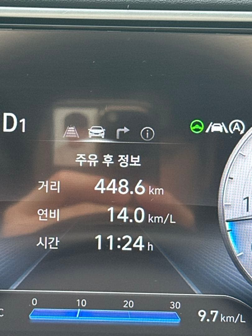 투싼 NX4 가솔린 연비 인증이요! 이미지 1/1