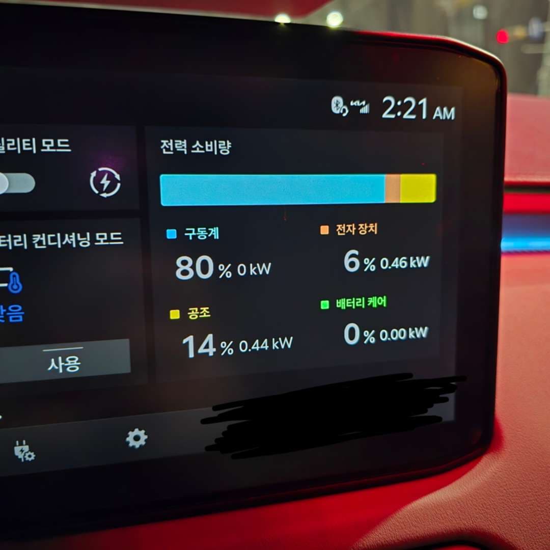 EV3 롱레인지 겨울철 실주행거리(454km) 인증 이미지 3/4