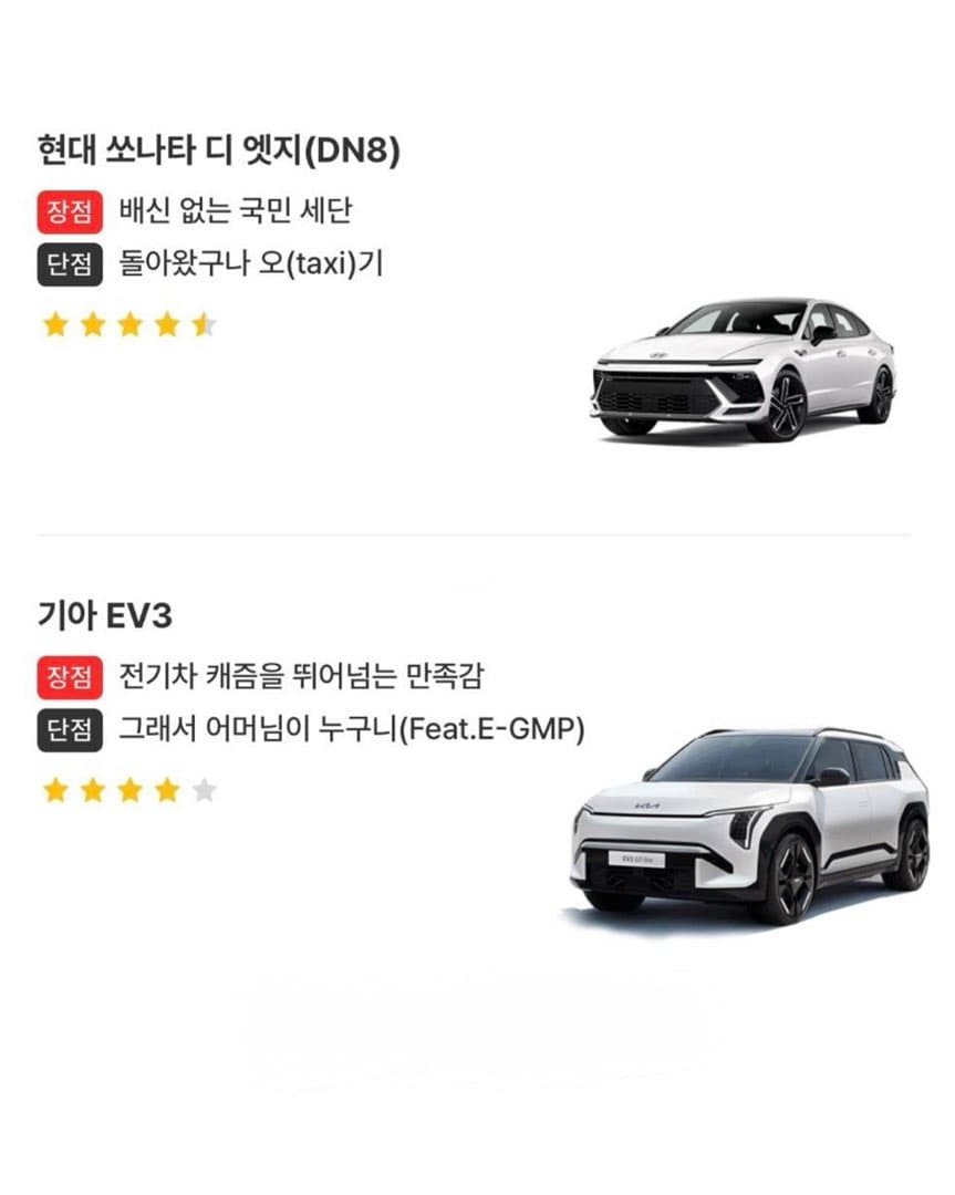 업데이트된 엔카의 차종 한줄 평 이미지 10/10