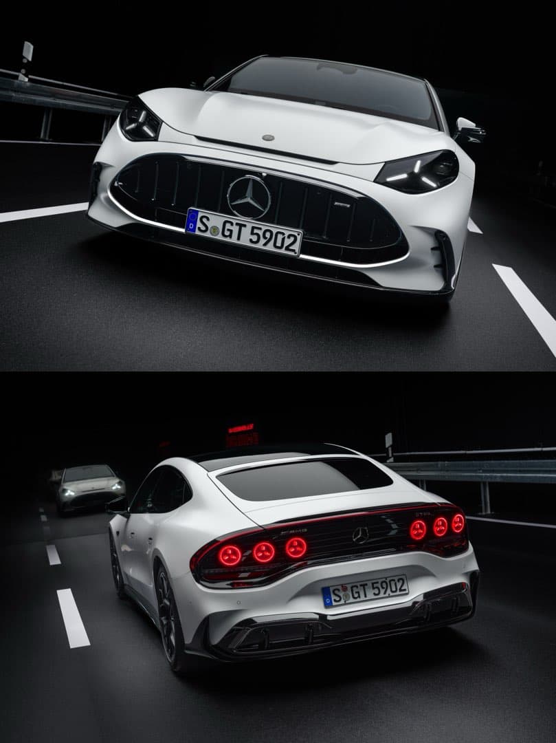 메르세데스-AMG GT 4-도어 쿠페 순수 전기 모델 공개… GT 63 기준 1,153마력·0→100km/h 2.1초 이미지 3/9