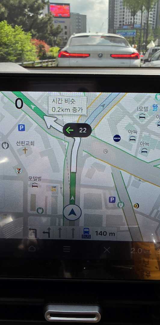 현대 네비 업뎃후 신호등 카운트 기능 좋네요 이미지 1/1