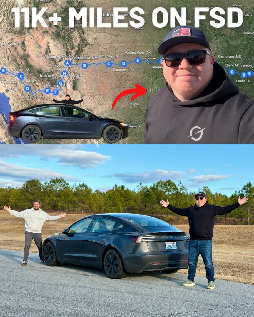 “FSD 로만 20,800km 주행“ 테슬라 FSD로 미국 횡단한 한 오너 이미지 4/5