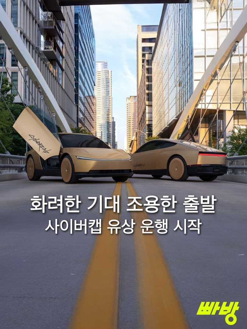 테슬라 사이버캡 유상 무인 주행 서비스 시작 이미지 1/5