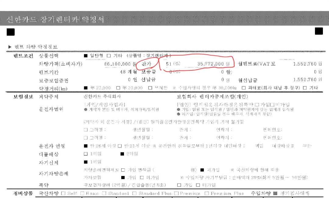 장기렌트 반납 위약금이 1560만원 나왓습니다!ㅠㅠ 이미지 5/7