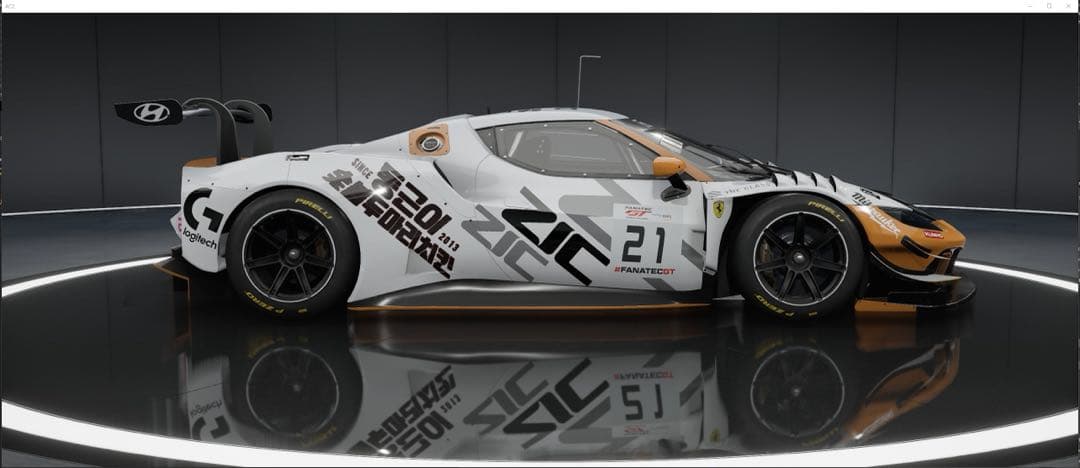 아세토 코르사 컴페티지오네 296 GT3로 지크팀 리버리 만들어봤네요 이미지 4/6