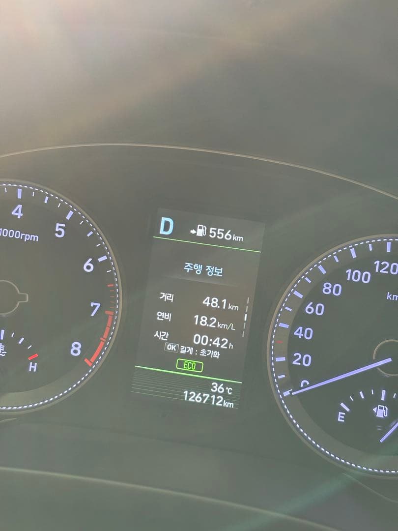 19년식 그랜저ig 2.4 가솔린 연비 이미지 1/1